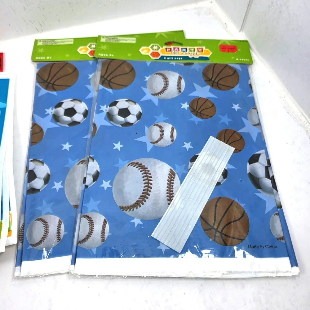 Vtg‎ Lot of 123 Party Treat Favors Bags Thomas The Tank Disney Hercules Baseball